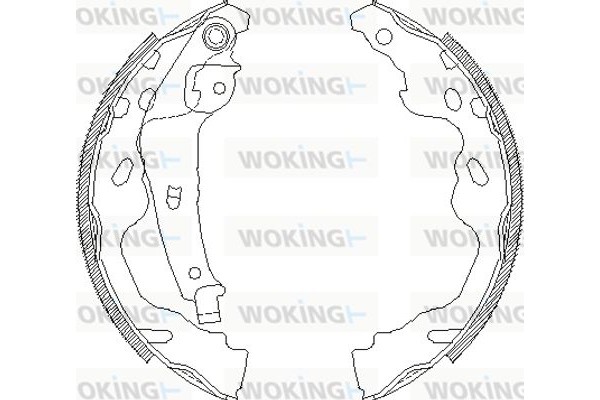 Woking Σετ Σιαγόνων Φρένων - Z4187.00