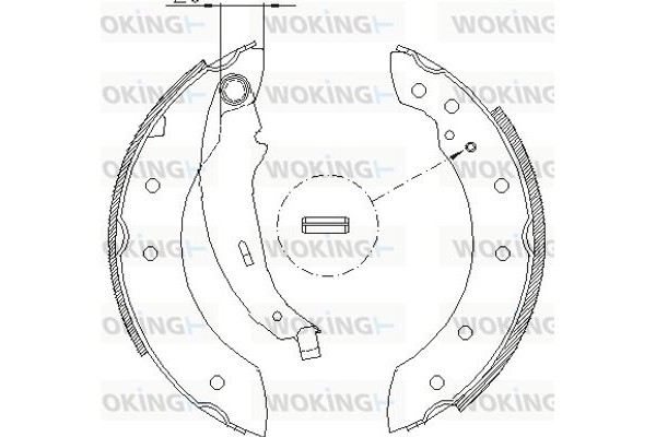 Woking Σετ Σιαγόνων Φρένων - Z4199.01