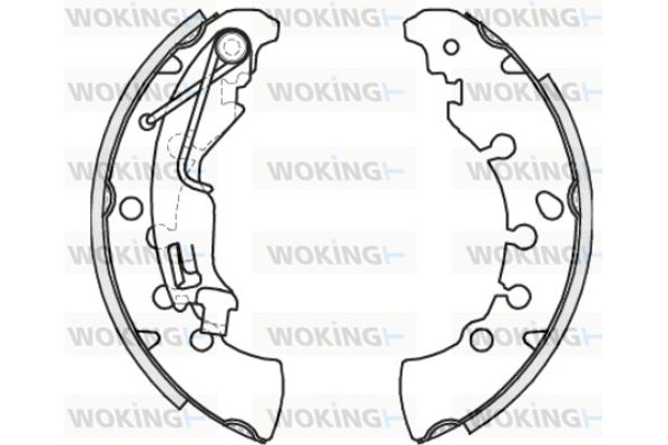 Woking Σετ Σιαγόνων Φρένων - Z4201.00