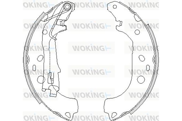 Woking Σετ Σιαγόνων Φρένων - Z4206.00