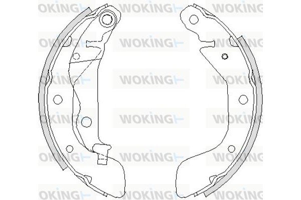 Woking Σετ Σιαγόνων Φρένων - Z4208.00