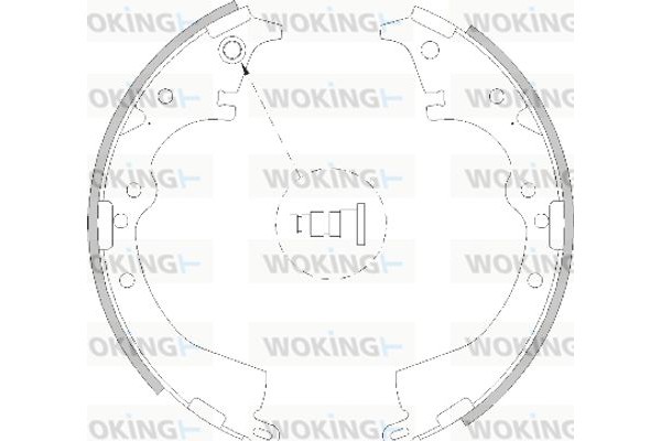 Woking Σετ Σιαγόνων Φρένων - Z4217.00