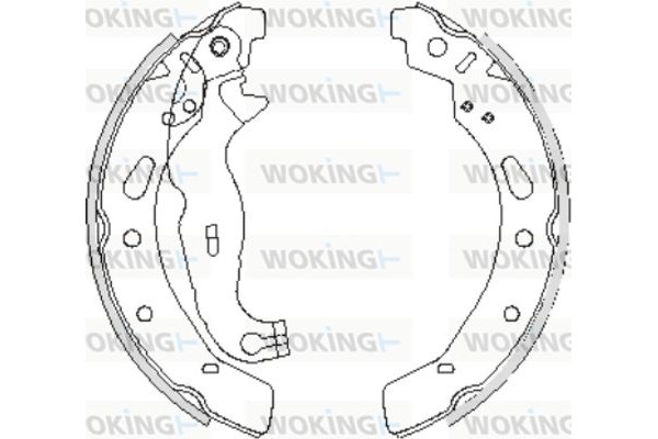 Woking Σετ Σιαγόνων Φρένων - Z4242.00