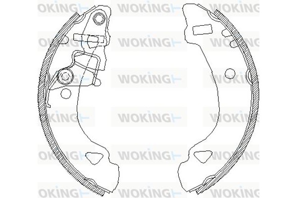 Woking Σετ Σιαγόνων Φρένων - Z4303.00