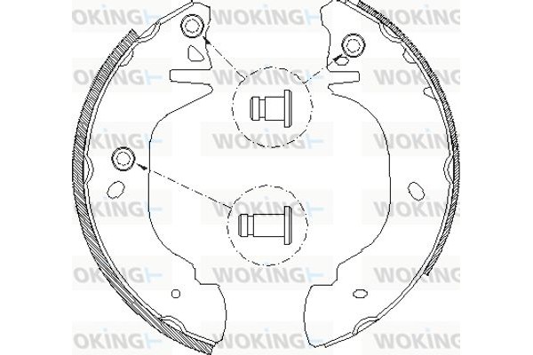 Woking Σετ Σιαγόνων Φρένων - Z4305.00