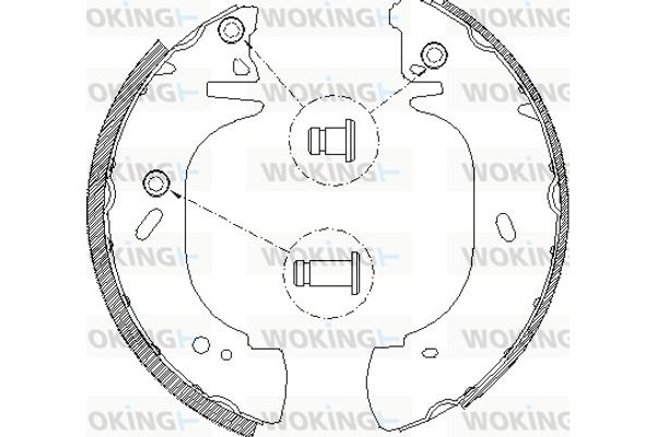 Woking Σετ Σιαγόνων Φρένων - Z4306.01