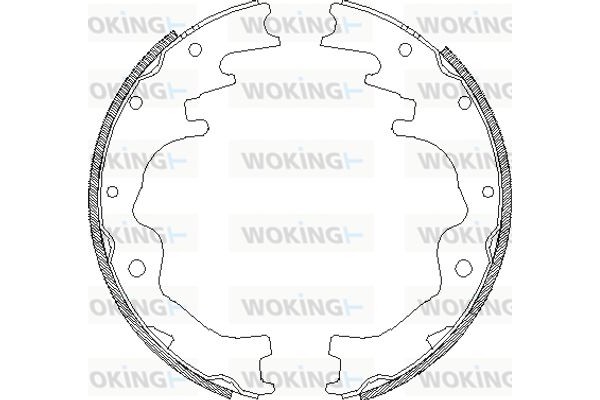 Woking Σετ Σιαγόνων Φρένων - Z4388.01