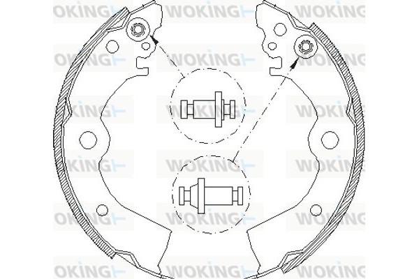 Woking Σετ Σιαγόνων Φρένων - Z4393.00