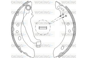Woking Σετ Σιαγόνων Φρένων - Z4394.00