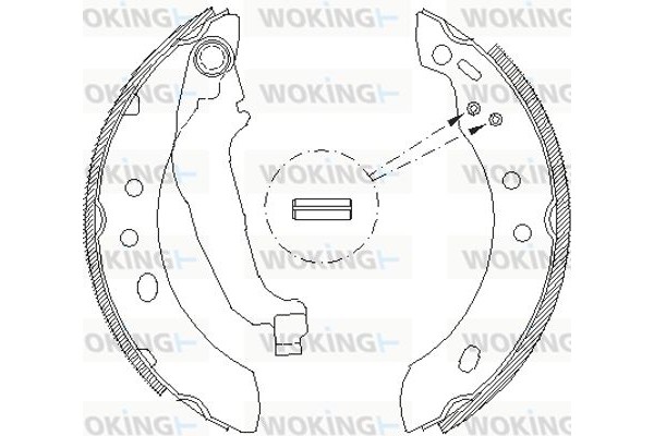 Woking Σετ Σιαγόνων Φρένων - Z4394.00