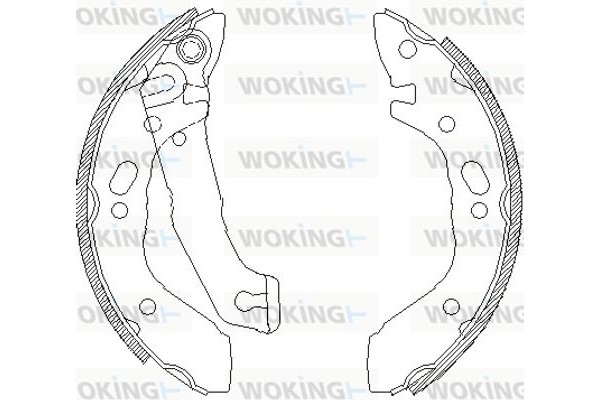 Woking Σετ Σιαγόνων Φρένων - Z4401.00