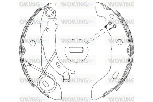Woking Σετ Σιαγόνων Φρένων - Z4421.00