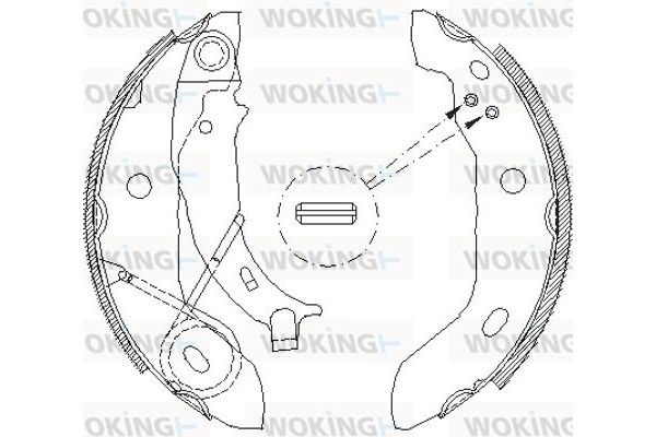 Woking Σετ Σιαγόνων Φρένων - Z4421.00