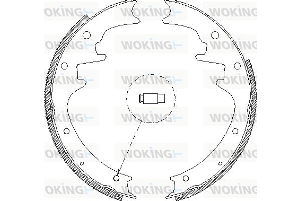 Woking Σετ Σιαγόνων Φρένων - Z4423.00