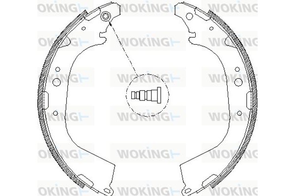 Woking Σετ Σιαγόνων Φρένων - Z4650.01