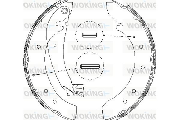 Woking Σετ Σιαγόνων Φρένων - Z4719.00