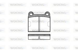 Woking Σετ τακάκια, Δισκόφρενα - P1063.60