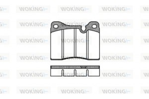 Woking Σετ τακάκια, Δισκόφρενα - P1113.30