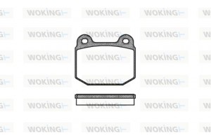 Woking Σετ τακάκια, Δισκόφρενα - P1143.20