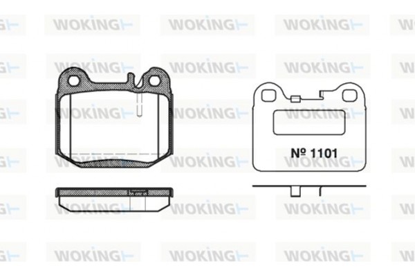 Woking Σετ τακάκια, Δισκόφρενα - P1143.40