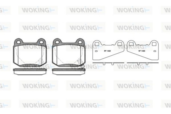 Woking Σετ τακάκια, Δισκόφρενα - P1143.52