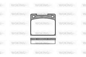 Woking Σετ τακάκια, Δισκόφρενα - P1393.00