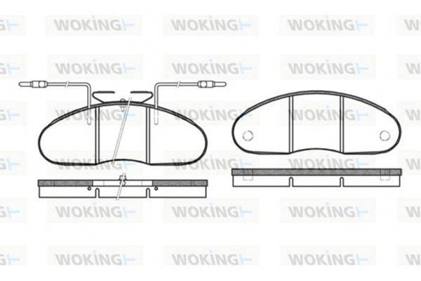 Woking Σετ τακάκια, Δισκόφρενα - P1483.02