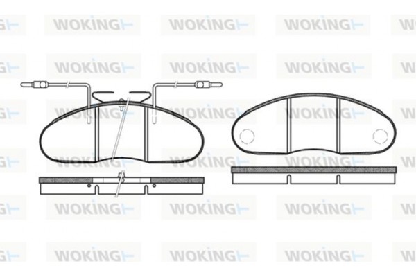 Woking Σετ τακάκια, Δισκόφρενα - P1483.12