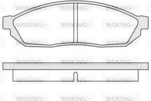Woking Σετ τακάκια, Δισκόφρενα - P0113.00