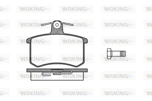 Woking Σετ τακάκια, Δισκόφρενα - P0353.00