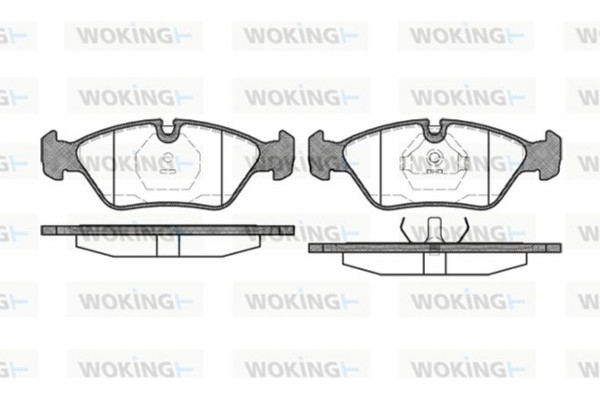 Woking Σετ τακάκια, Δισκόφρενα - P0393.00