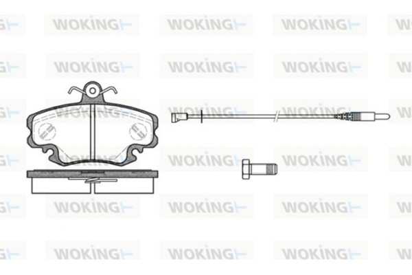 Woking Σετ τακάκια, Δισκόφρενα - P0413.30