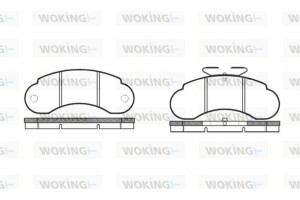 Woking Σετ τακάκια, Δισκόφρενα - P0423.10