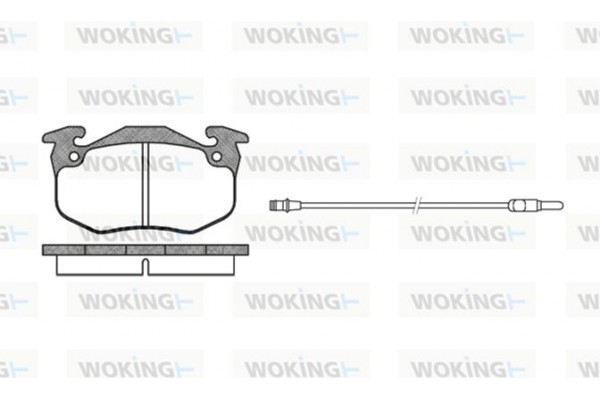 Woking Σετ τακάκια, Δισκόφρενα - P0443.32