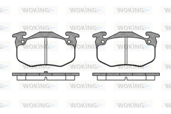 Woking Σετ τακάκια, Δισκόφρενα - P0443.50