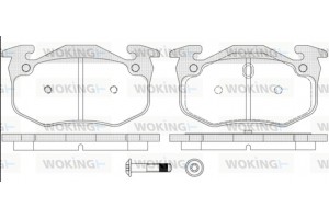 Woking Σετ τακάκια, Δισκόφρενα - P0443.70