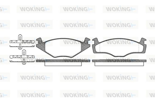 Woking Σετ τακάκια, Δισκόφρενα - P0713.00