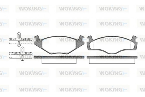 Woking Σετ τακάκια, Δισκόφρενα - P0713.10