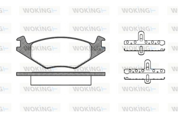 Woking Σετ τακάκια, Δισκόφρενα - P0713.20