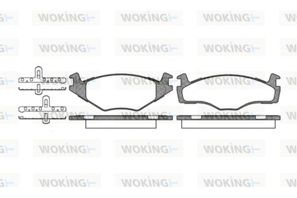 Woking Σετ τακάκια, Δισκόφρενα - P0713.60