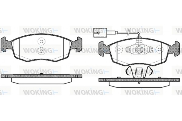 Woking Σετ τακάκια, Δισκόφρενα - P0723.52