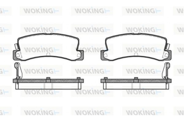 Woking Σετ τακάκια, Δισκόφρενα - P3143.04