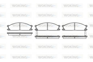 Woking Σετ τακάκια, Δισκόφρενα - P3363.02