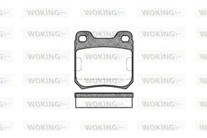 Woking Σετ τακάκια, Δισκόφρενα - P3393.00