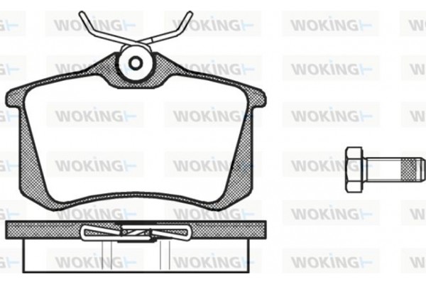 Woking Σετ τακάκια, Δισκόφρενα - P3633.00