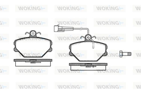 Woking Σετ τακάκια, Δισκόφρενα - P3643.02