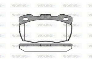 Woking Σετ τακάκια, Δισκόφρενα - P3663.10
