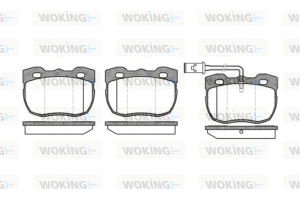 Woking Σετ τακάκια, Δισκόφρενα - P3673.11