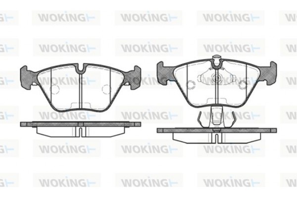 Woking Σετ τακάκια, Δισκόφρενα - P3703.15