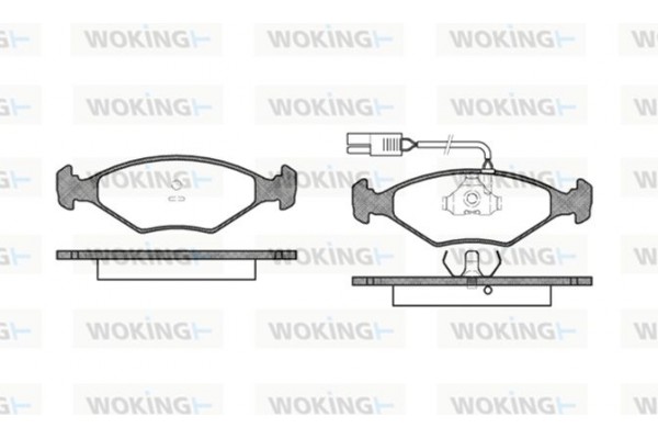 Woking Σετ τακάκια, Δισκόφρενα - P3813.02